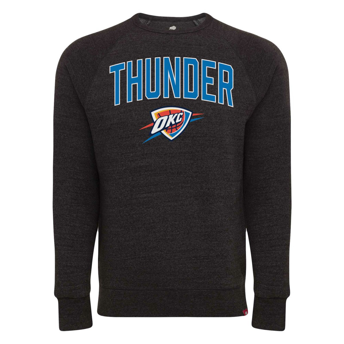 Oklahoma City Thunder Sportiqe Unisex Harmon Super Soft Tri-Blend Raglan Pullover Sweatshirt - Black discount