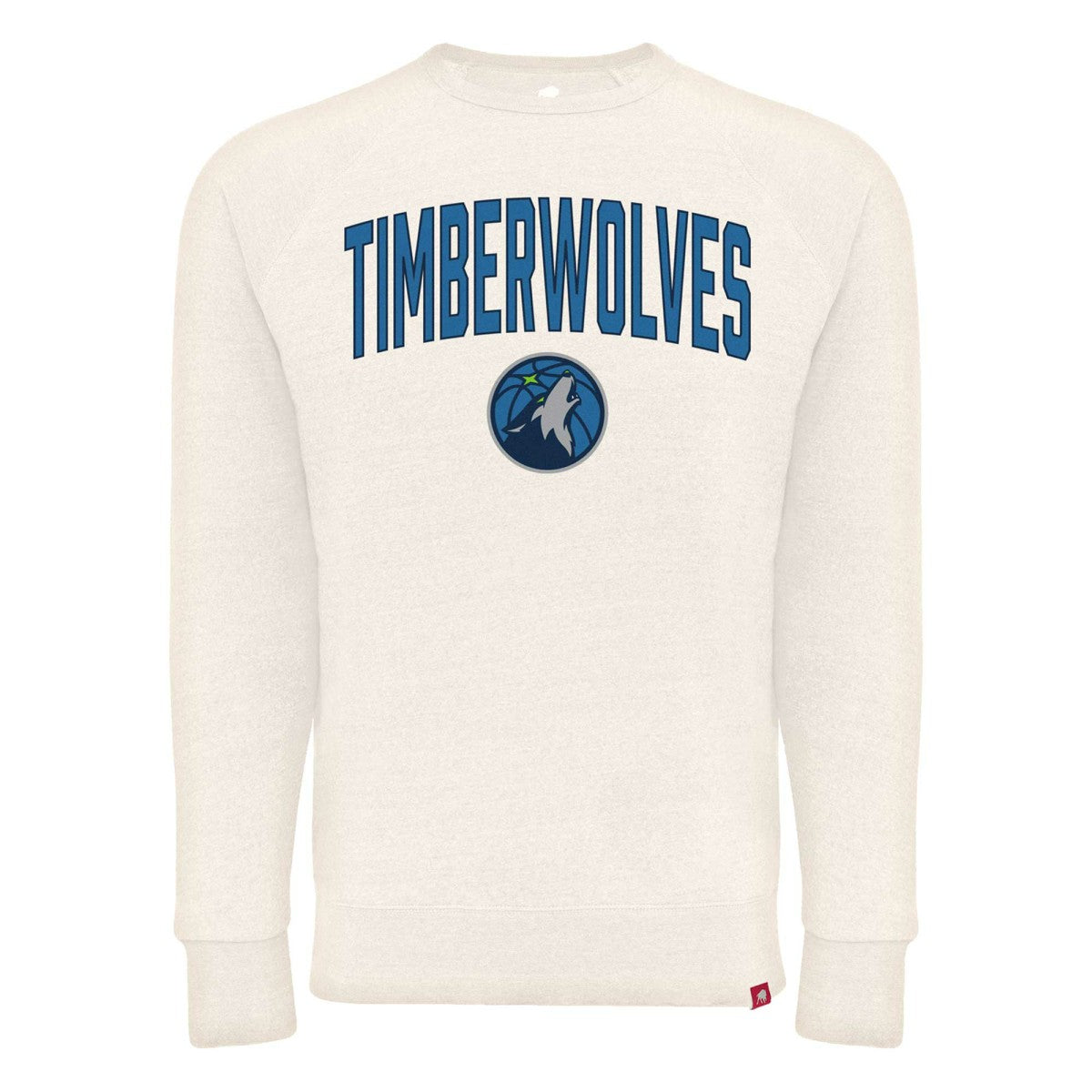 Minnesota Timberwolves Sportiqe Unisex Harmon Super Soft Tri-Blend Raglan Pullover Sweatshirt - Cream discount