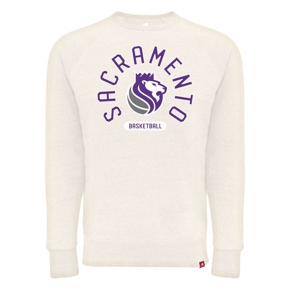 Sacramento Kings Sportiqe Unisex Harmon Super Soft Tri-Blend Raglan Pullover Sweatshirt - Cream sale