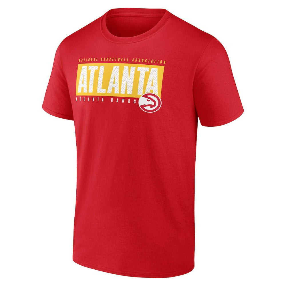 Atlanta Hawks Blocked Out T-Shirt - Red online