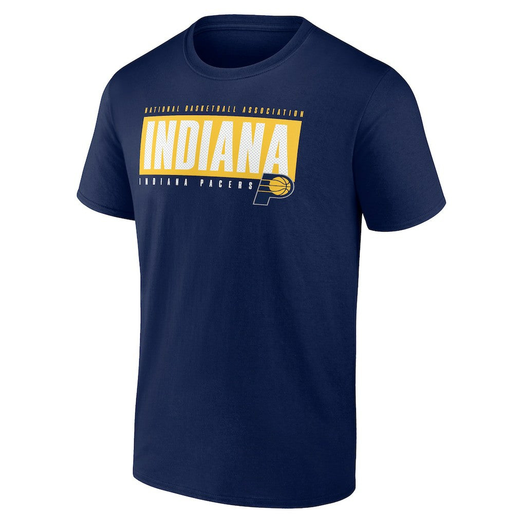 Indiana Pacers Blocked Out T-Shirt - Navy shop