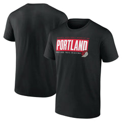 Portland Trail Blazers Blocked Out T-Shirt - Black for sale