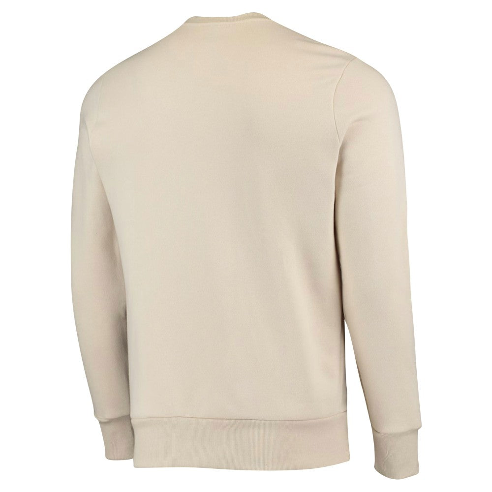 New York Mets Majestic Threads Fleece Pullover Sweatshirt - Oatmeal