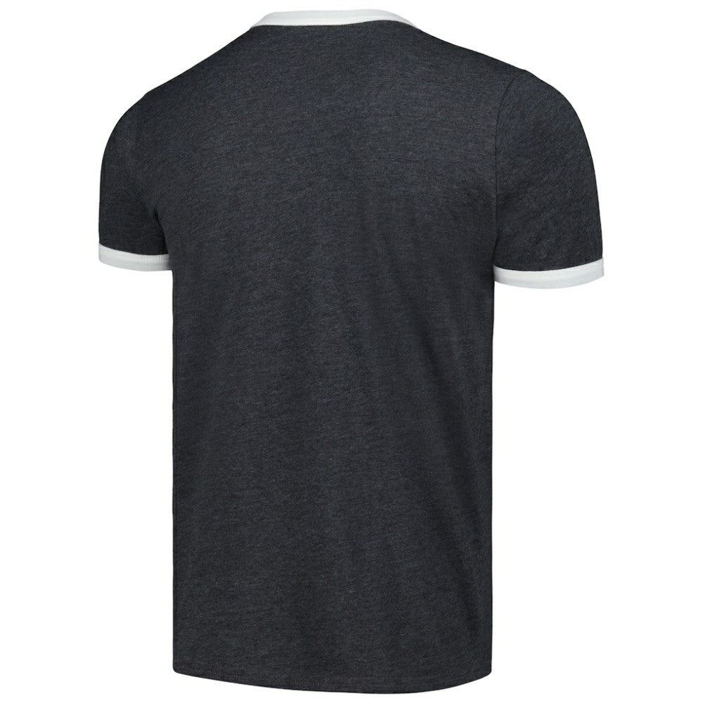 Chicago White Sox Majestic Threads Ringer Tri-Blend T-Shirt - Black