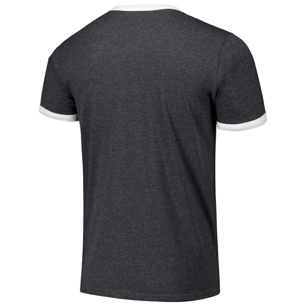 Tampa Bay Rays Majestic Threads Ringer Tri-Blend T-Shirt - Black