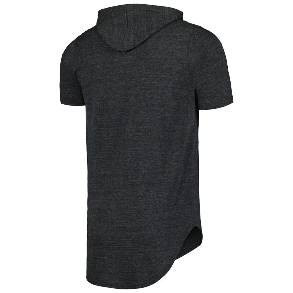 Pittsburgh Pirates Majestic Threads Tri-Blend Hoodie T-Shirt - Black