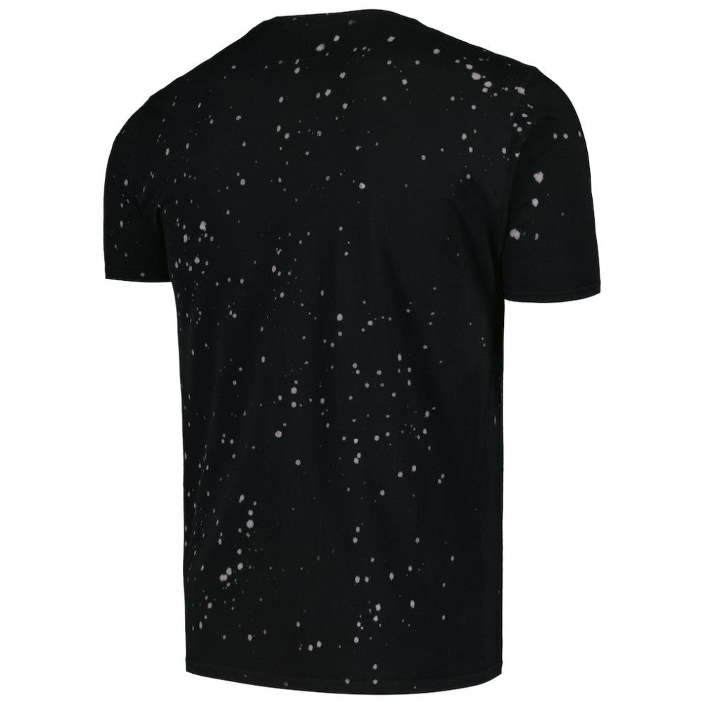 Chicago Cubs Majestic Threads Splatter T-Shirt - Black/White