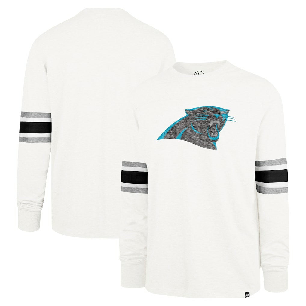 Carolina Panthers '47 Gridiron Premier Brex Long Sleeve T-Shirt - White outlet