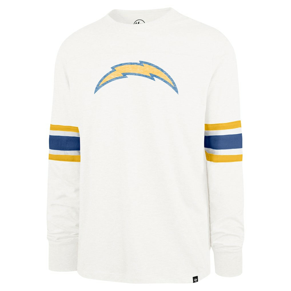 Los Angeles Chargers '47 Gridiron Premier Brex Long Sleeve T-Shirt - White outlet