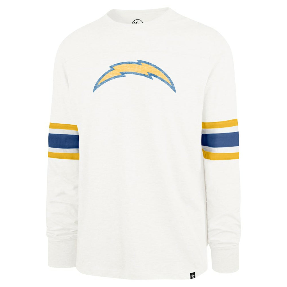Los Angeles Chargers '47 Gridiron Premier Brex Long Sleeve T-Shirt - White outlet