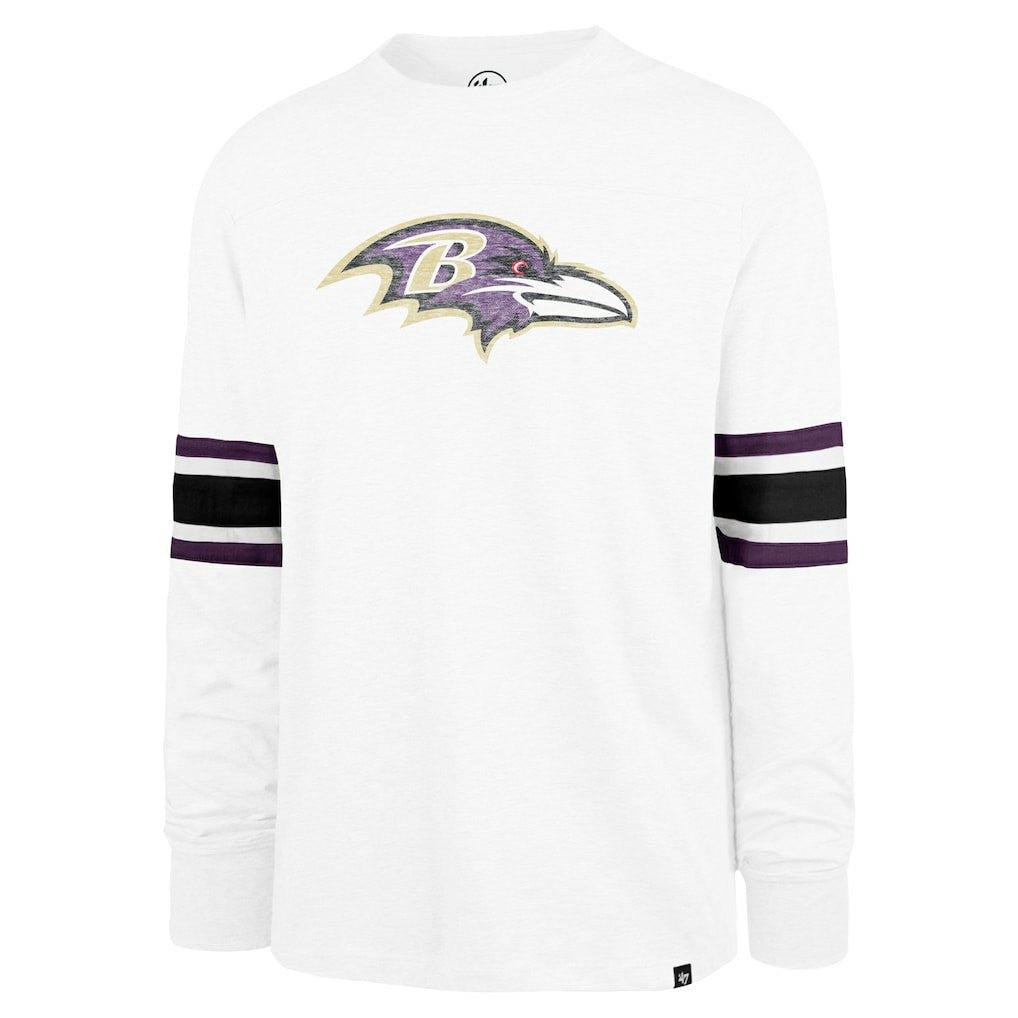 Baltimore Ravens '47 Gridiron Premier Brex Long Sleeve T-Shirt - White for sale