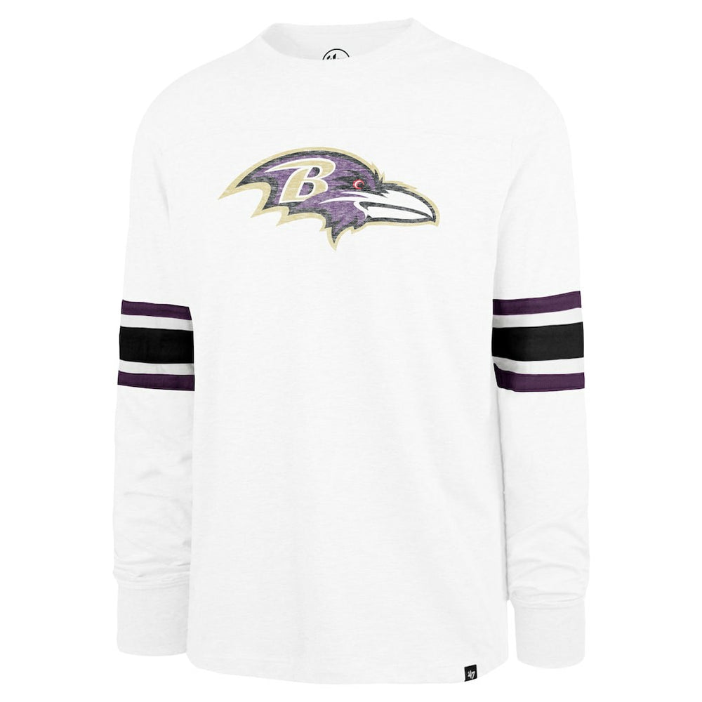 Baltimore Ravens '47 Gridiron Premier Brex Long Sleeve T-Shirt - White for sale