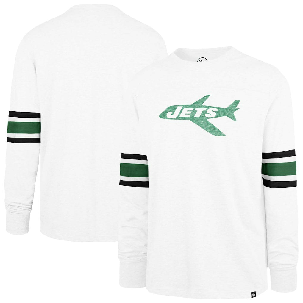 New York Jets '47 Gridiron Throwback Premier Brex Long Sleeve T-Shirt - White sale