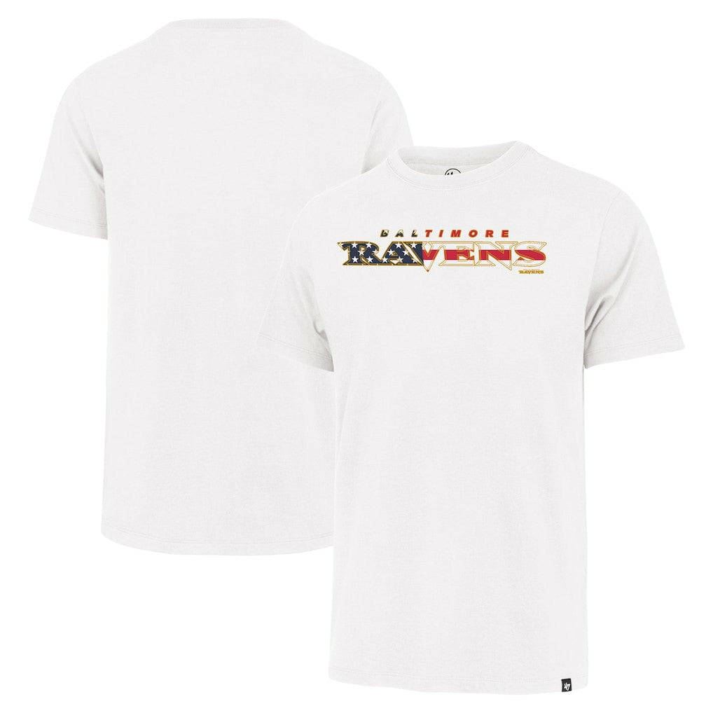 Baltimore Ravens '47 Flag Script Franklin T-Shirt - White cheap