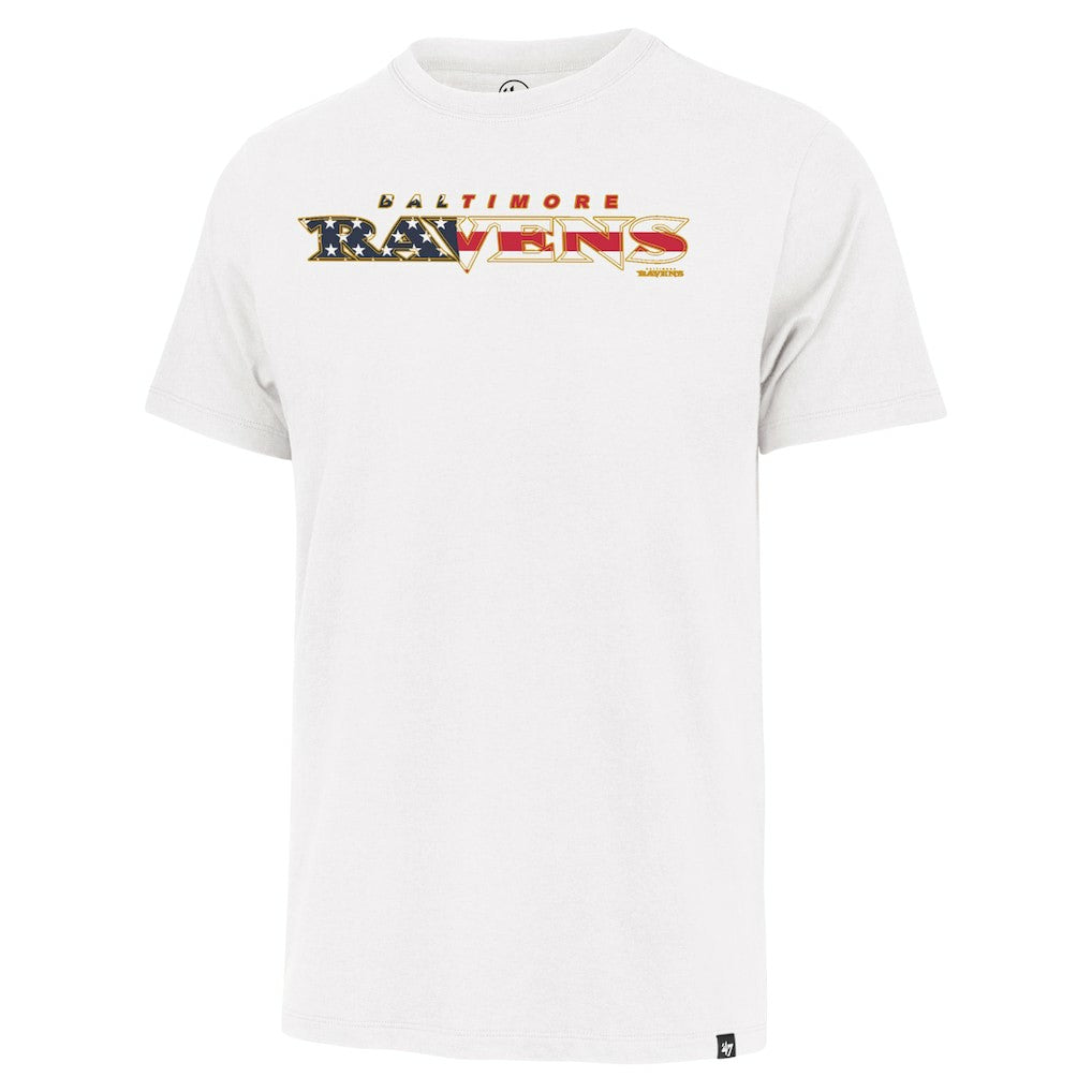 Baltimore Ravens '47 Flag Script Franklin T-Shirt - White cheap