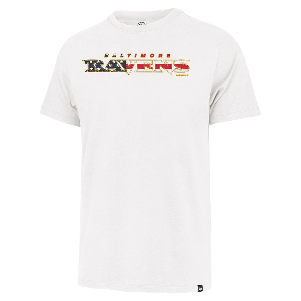 Baltimore Ravens '47 Flag Script Franklin T-Shirt - White cheap