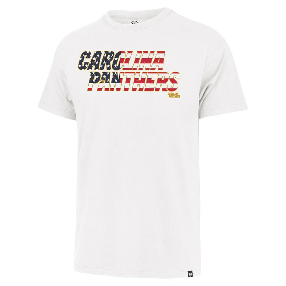 Carolina Panthers '47 Flag Script Franklin T-Shirt - White outlet