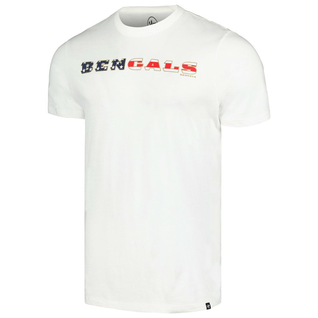 Cincinnati Bengals '47 Flag Script Franklin T-Shirt - White for sale