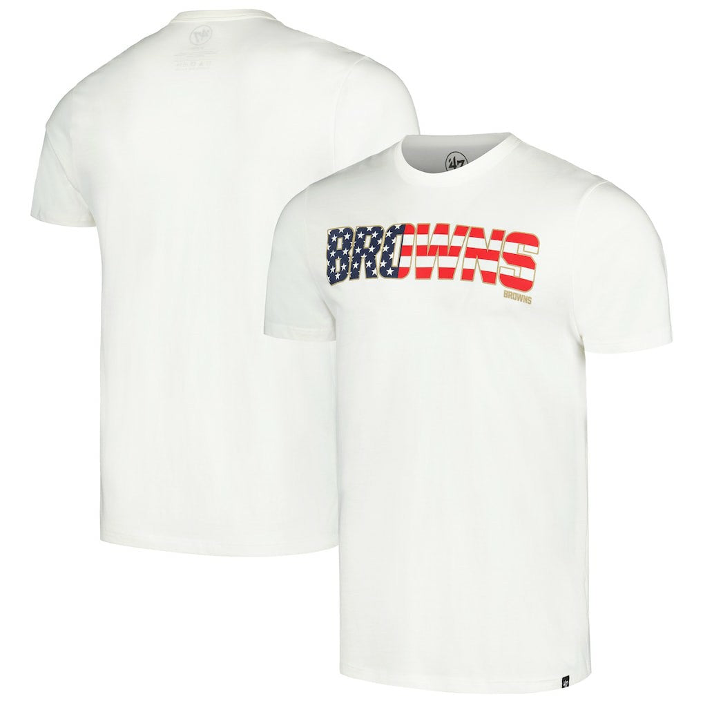 Cleveland Browns '47 Flag Script Franklin T-Shirt - White cheap
