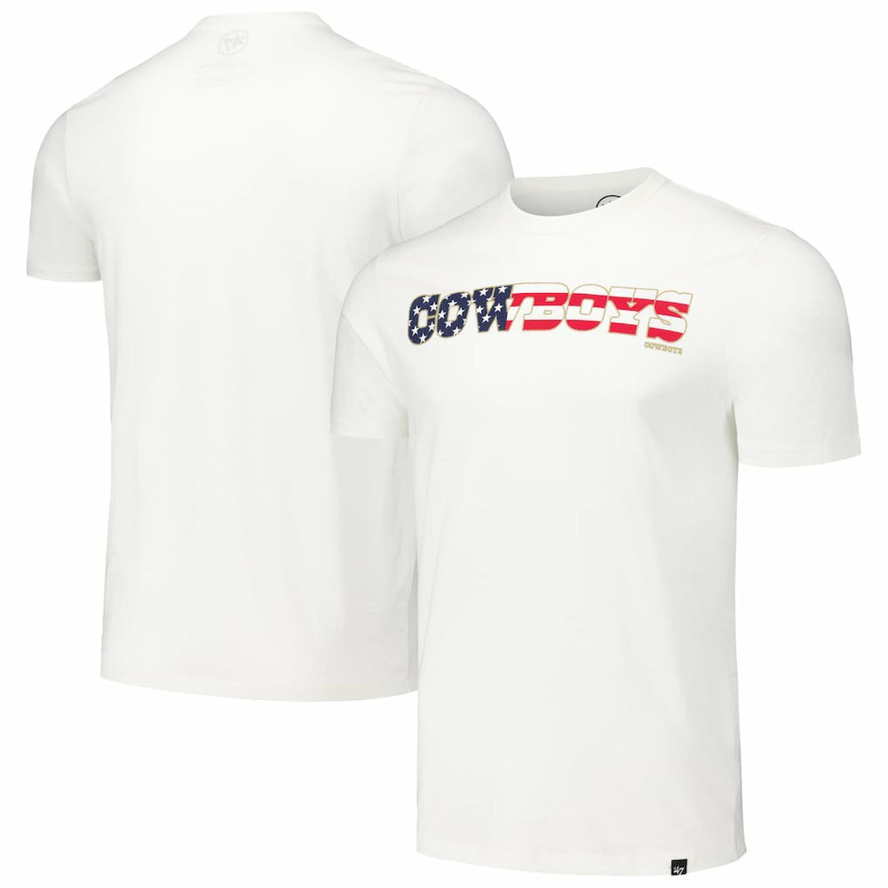 Dallas Cowboys '47 Flag Script Franklin T-Shirt - White on sale