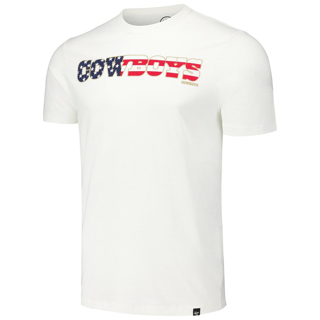 Dallas Cowboys '47 Flag Script Franklin T-Shirt - White on sale