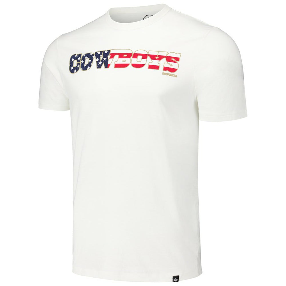 Dallas Cowboys '47 Flag Script Franklin T-Shirt - White on sale