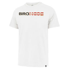 Denver Broncos '47 Flag Script Franklin T-Shirt - White on sale