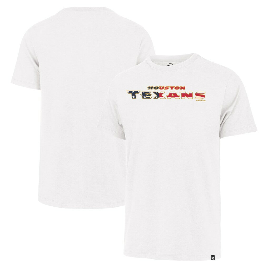 Houston Texans '47 Flag Script Franklin T-Shirt - White on sale