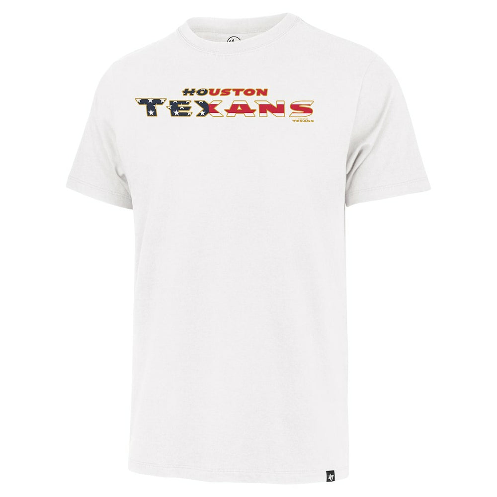 Houston Texans '47 Flag Script Franklin T-Shirt - White on sale