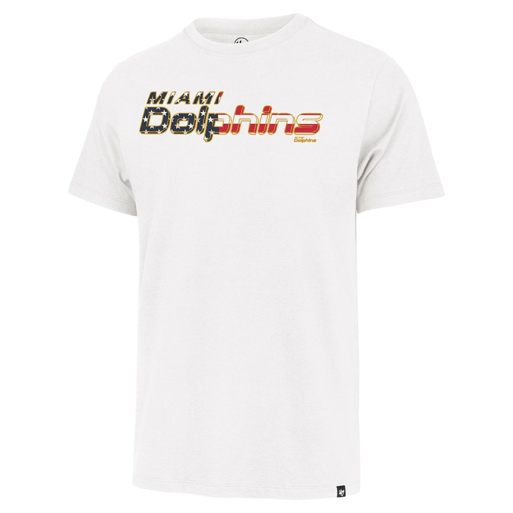 Miami Dolphins '47 Flag Script Franklin T-Shirt - White outlet