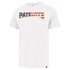 New England Patriots '47 Flag Script Franklin T-Shirt - White on sale
