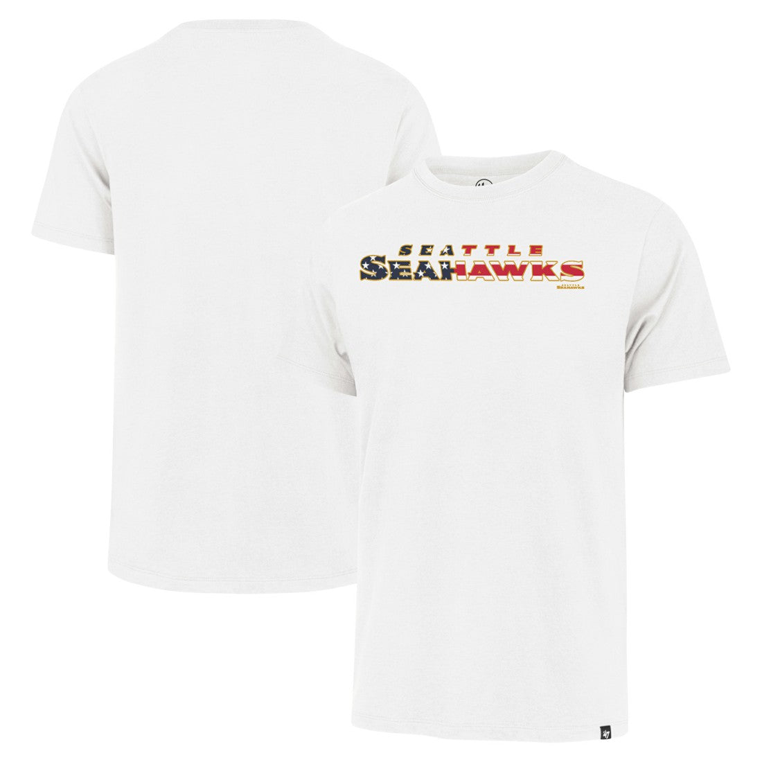 Seattle Seahawks '47 Flag Script Franklin T-Shirt - White outlet