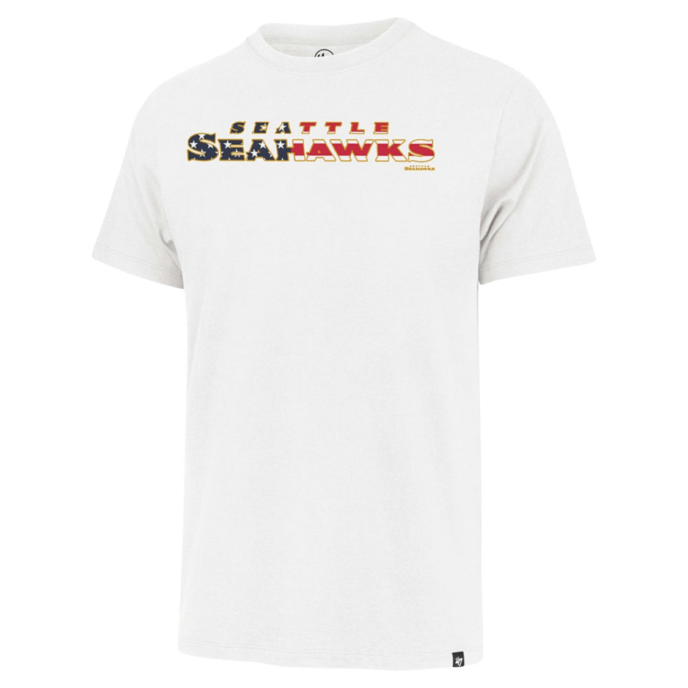 Seattle Seahawks '47 Flag Script Franklin T-Shirt - White outlet