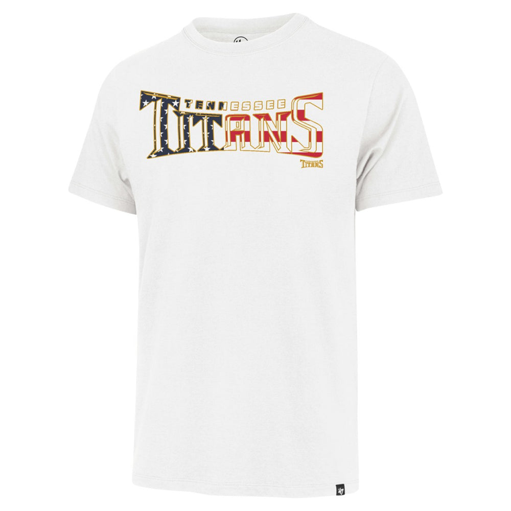 Tennessee Titans '47 Flag Script Franklin T-Shirt - White outlet
