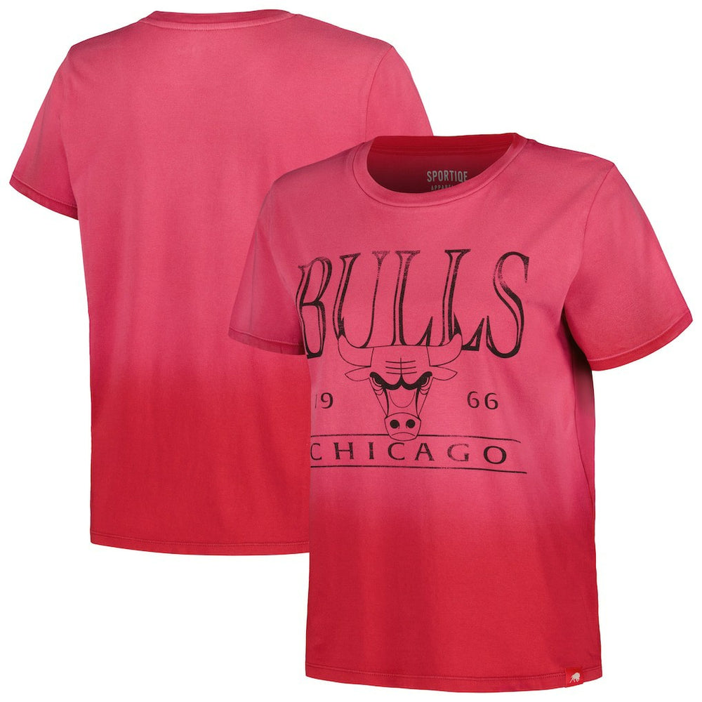 Chicago Bulls Sportiqe Women's Arcadia Sun-Dipped T-Shirt sale - Red on sale