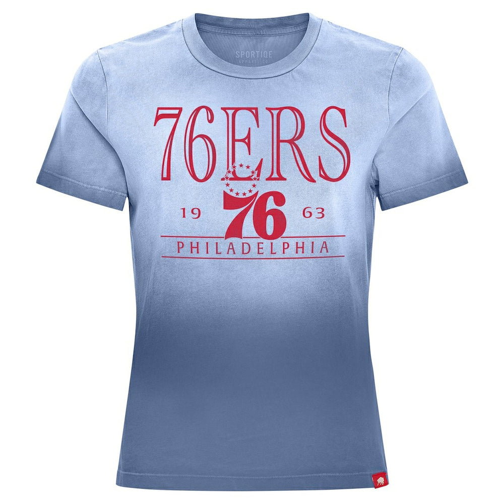 Philadelphia 76ers Sportiqe Women's Arcadia Sun-Dipped T-Shirt - Royal online