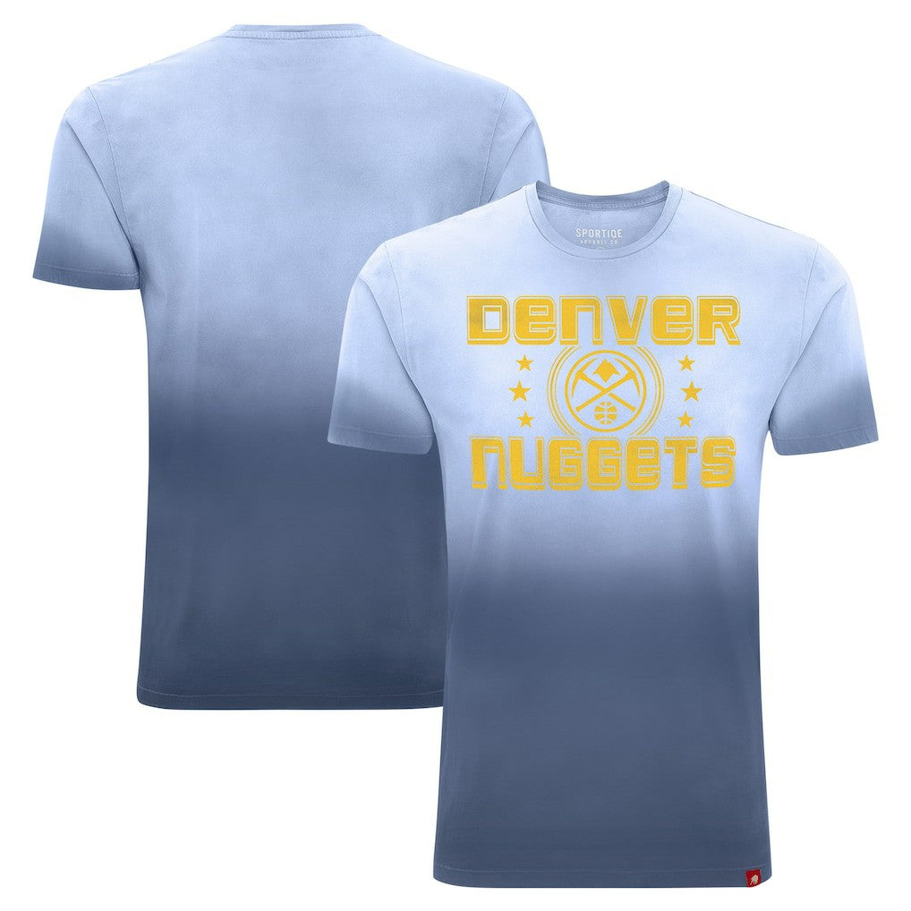 Denver Nuggets Sportiqe Unisex Bingham Sun-Fade T-Shirt - Blue cheap