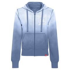 Philadelphia 76ers Sportiqe Women's Carli Sun Fade Full-Zip Hoodie - Blue sale