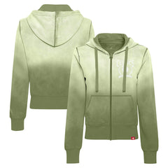 Boston Celtics Sportiqe Women's Carli Sun Fade Full-Zip Hoodie - Olive shop