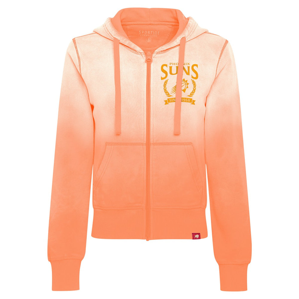 Phoenix Suns Sportiqe Women's Carli Sun Fade Full-Zip Hoodie - Orange sale