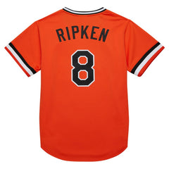 Cal Ripken Jr. Baltimore Orioles 2001 Cooperstown Collection Authentic Throwback Jersey - Orange | Mitchell & Ness