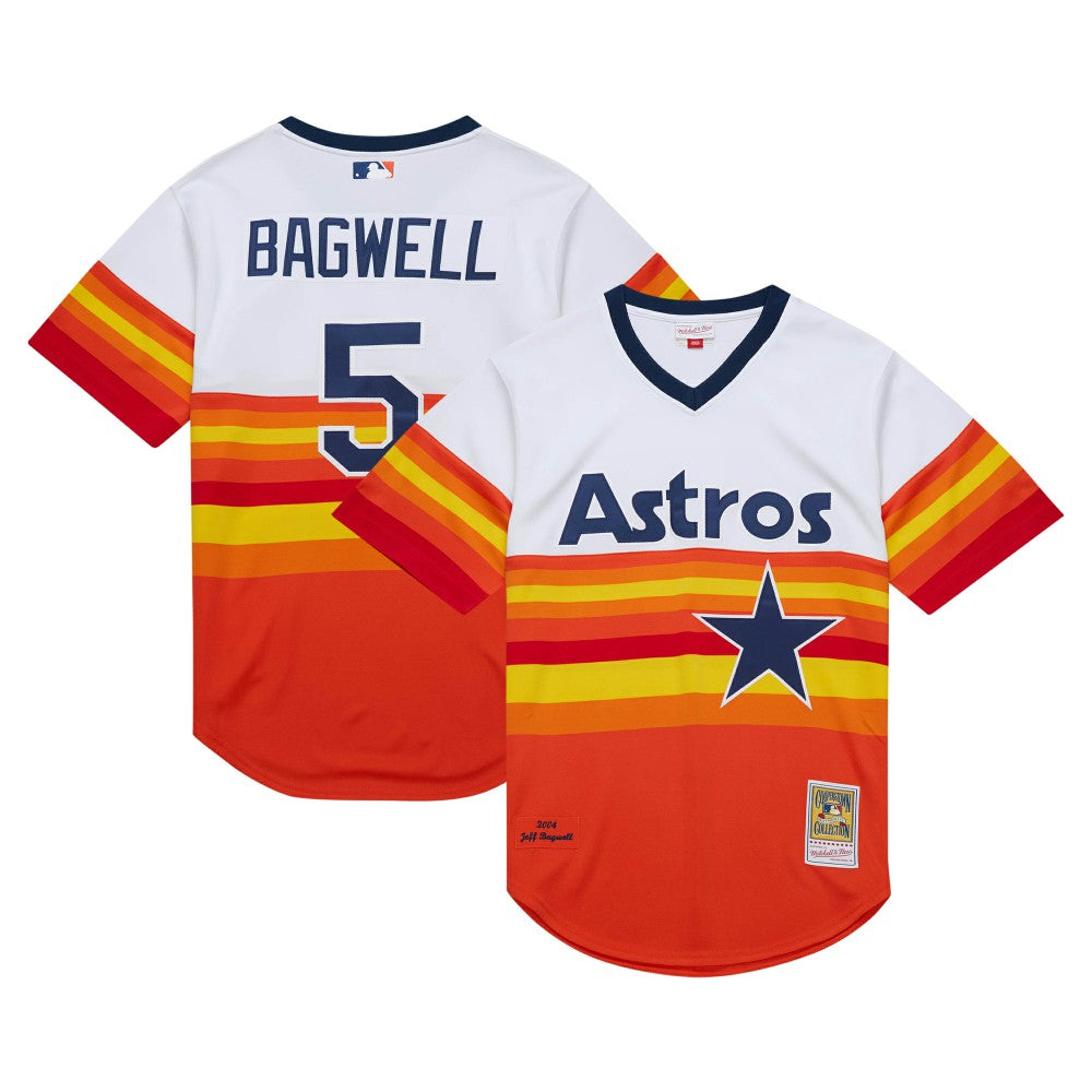 Jeff Bagwell Houston Astros 2004 Cooperstown Collection Authentic Throwback Jersey - White | Mitchell & Ness