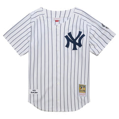Derek Jeter New York Yankees 2014 Cooperstown Collection Authentic Throwback Jersey - White | Mitchell & Ness