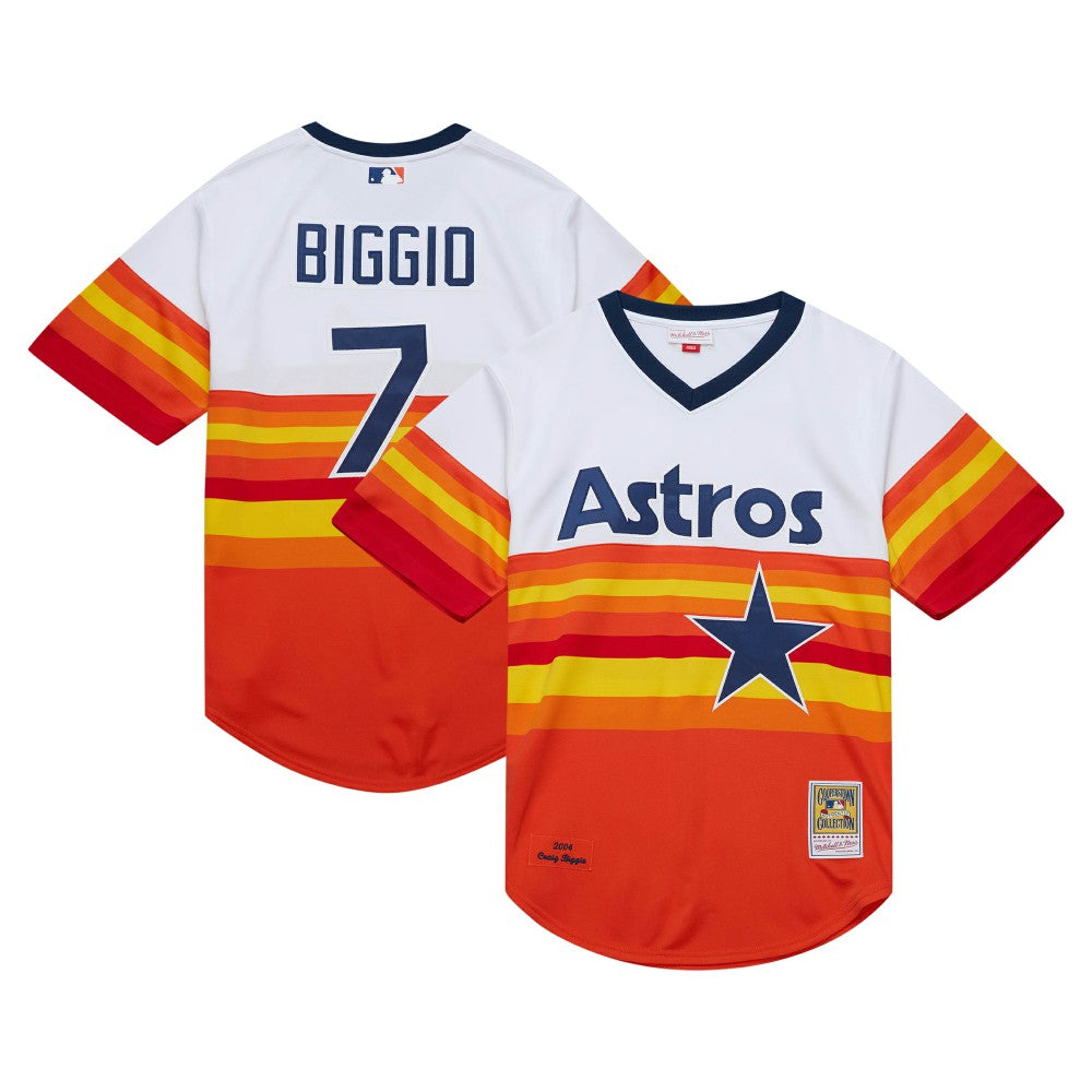 Craig Biggio Houston Astros 2004 Cooperstown Collection Authentic Throwback Jersey - White | Mitchell & Ness