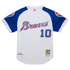 Chipper Jones Atlanta Braves 2004 Cooperstown Collection Authentic Throwback Jersey - White | Mitchell & Ness