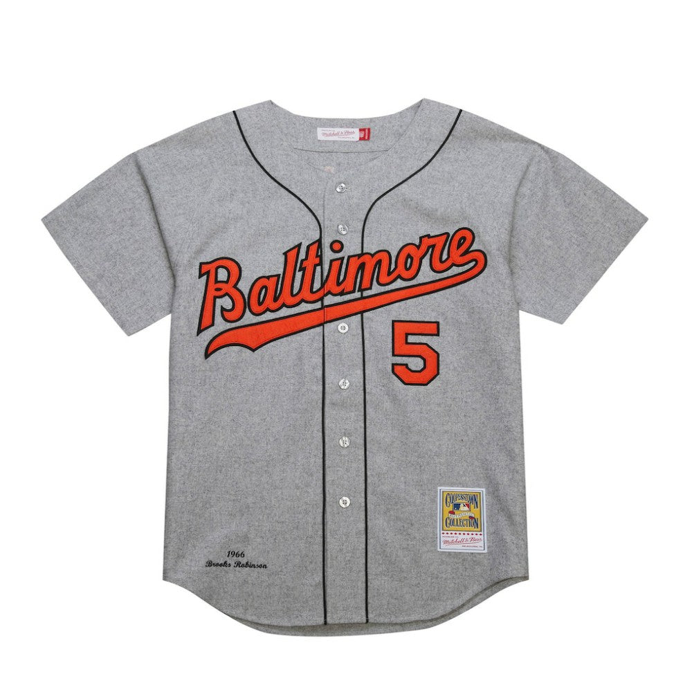 Brooks Robinson Baltimore Orioles Cooperstown Collection 1966 Authentic Jersey - Gray | Mitchell & Ness