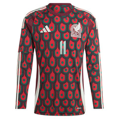 Santiago Giménez Mexico National Team 2024 Home Replica Player Long Sleeve Jersey - Burgundy | Adidas outlet