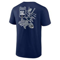 Dallas Cowboys Split Zone T-Shirt - Navy cheap