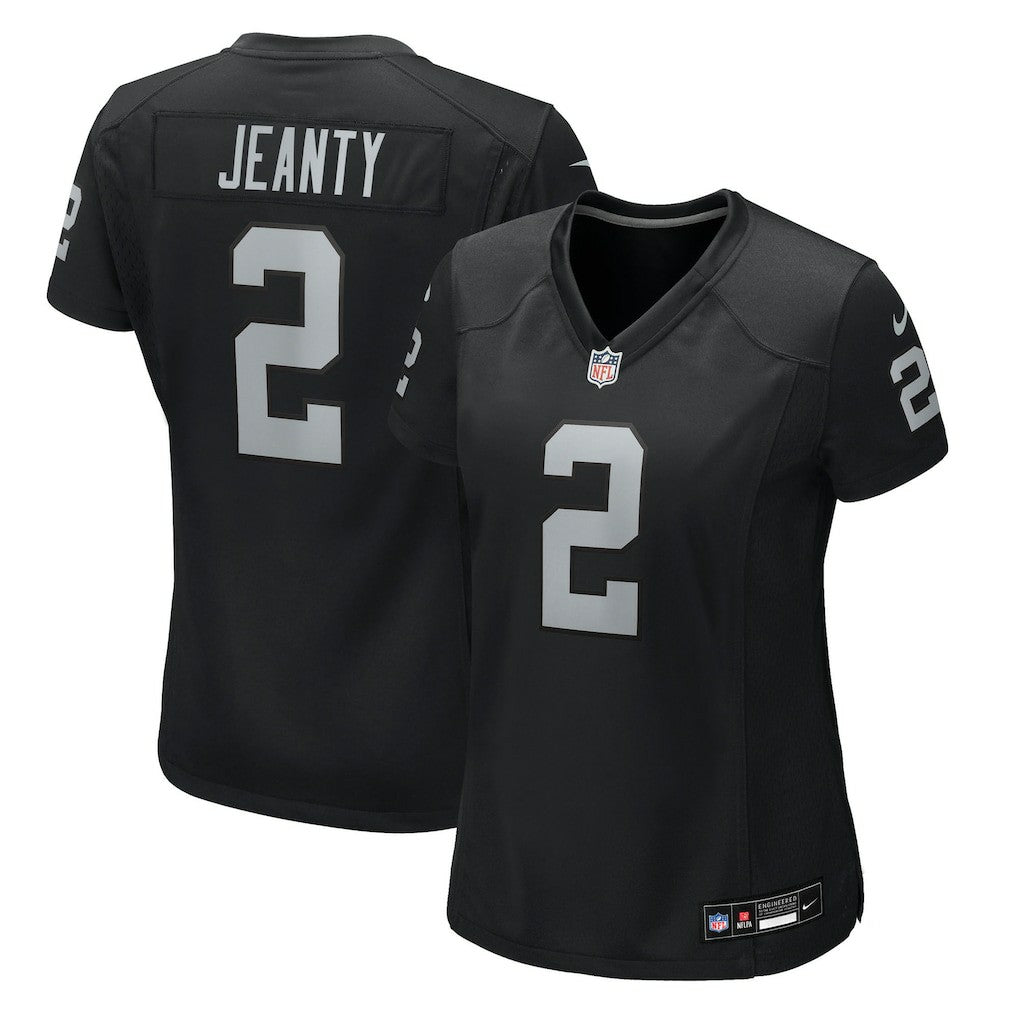 Ashton Jeanty Las Vegas Raiders Women's 2025 NFL Draft First Round Pick Team Game Jersey - Black | Nike cheap