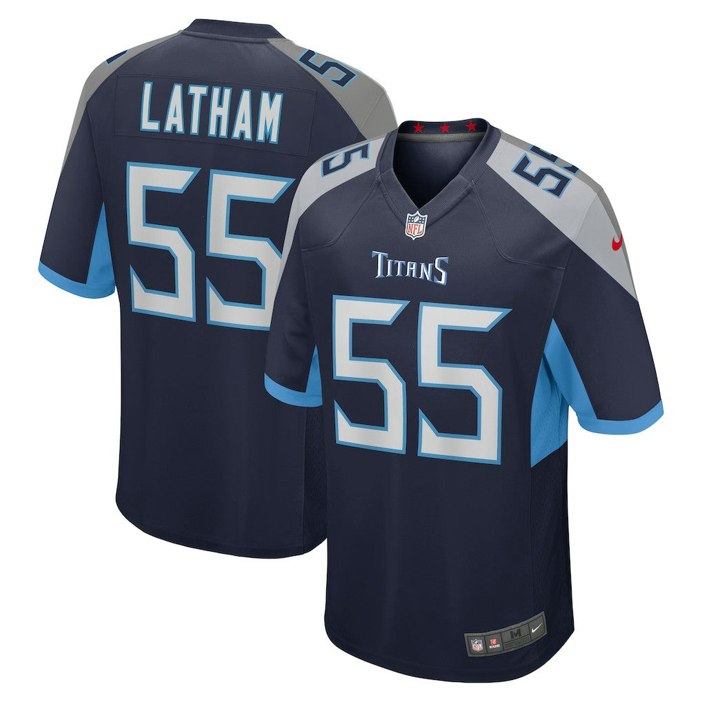 JC Latham Tennessee Titans Player Game Jersey - Navy | Nike for sale